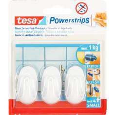 Tesa Powerstrips ganci 57533 ovale bianco