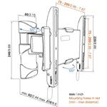 Vogels Base 25 S TURN TV Montaggio a parete 200x200
