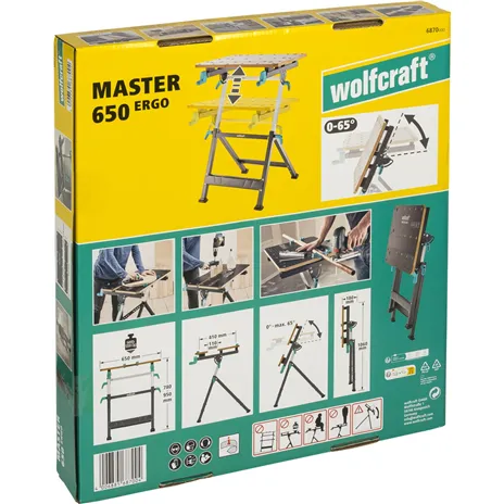 Wolfcraft MASTER 650 ERGO Arbeits- und Spanntisch