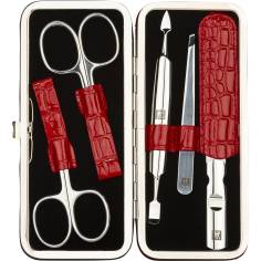 Zwilling Maniküre Pediküre Set 5tlg. mit Nagelschere, Leder 2