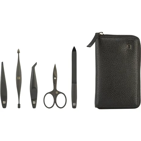 Zwilling Maniküre-Etui Leder 5tlg. schwarz
