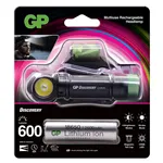 GP torcia frontale multifunz. 600 Lumen+18650  260GPACTCH35000