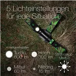 GP torcia frontale multifunz. 600 Lumen+18650  260GPACTCH35000