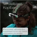 GP torcia frontale multifunz. 600 Lumen+18650  260GPACTCH35000