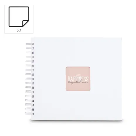 Hama  Fine Art  spirale bianco 28x24 50 pagine bianche  9843