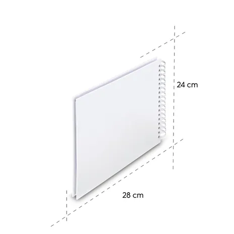 Hama  Fine Art  spirale bianco 28x24 50 pagine bianche  9843
