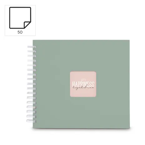 Hama  Fine Art  spirale salvia 28x24 50 pagine bianche  9867