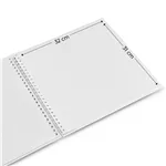 Hama  Fine Art  spirale grigio 36x32 50 pagine bianche  9838