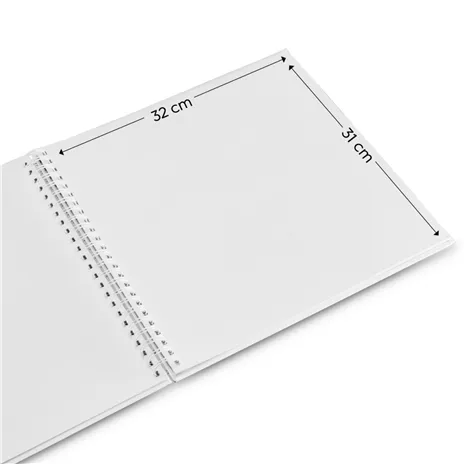 Hama  Fine Art  spirale salvia 36x32 50 pagine bianche  9868