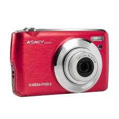 Asaki S-8 Photo Digital slim camera red