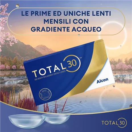 Alcon Total 30  3 lenti  BC 8.4  -4,00