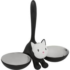 Alessi ciotola per gatti Tigrito nero AMMI09 B 2