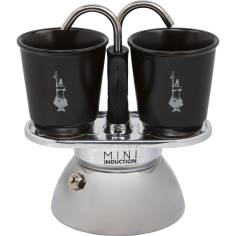 Bialetti Mini Express Induction con 2 tazze nero