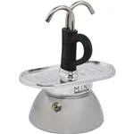 Bialetti Mini Express Induction con 2 tazze nero