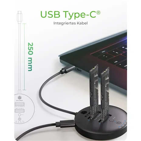 ICY BOX IB-1612MCL-C31 DockingStation M.2 NVMe&SATA SSD