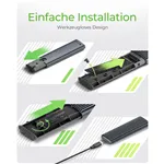 ICY BOX IB-1808MCT-CU31 USB-C M.2 NVMe & SATA SSD alloggiam.