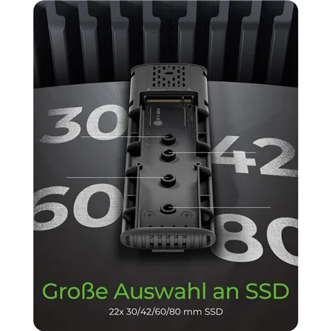 ICY BOX IB-1808MCT-CU31 USB-C M.2 NVMe & SATA SSD alloggiam.