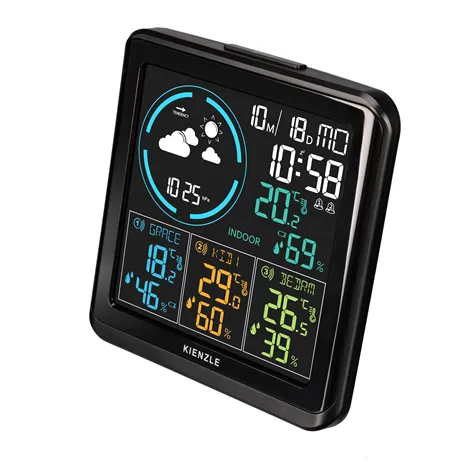 KIENZLE Radio DCF Weather Station with 3 outdoor sensors