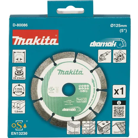 Makita  D-80086 Diamantscheibe 125x22,23 DIAMAK