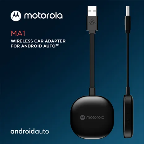 Motorola MA1 Wireless Android Auto Car Adapter USB-A