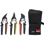 BESSEY  set forbici in custodia avvolgibile DSET15