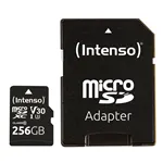 Intenso microSDXC          256GB C10 UHS-I Professional + adatt.