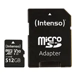 Intenso microSDXC          512GB C10 UHS-I Professional + adatt.
