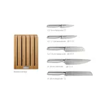 Joseph Joseph Elevate Steel 5 pz. set coltelli con bambù