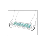 Joseph Joseph Flow Easy-fill blu vaschetta cubetti gh.(c.2pz)