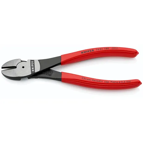 KNIPEX Kraft-Seitenschneider 180 mm, Kunststoff überzogen