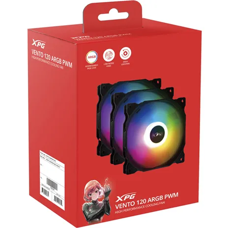 ADATA XPG VENTO 120 3er PACK LÜFTER RGB BLACK
