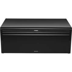 Brabantia Klappbrotkasten Front eckig, schwarz matt