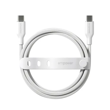 PanzerGlass empower 60W USB-C a USB-C cavo USB 2.0 1.2M bianco