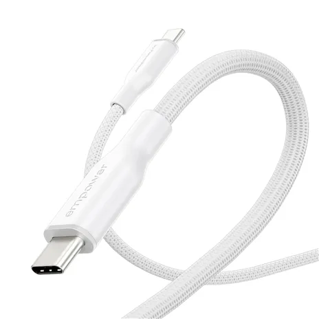PanzerGlass empower 60W USB-C a USB-C cavo USB 2.0 1.2M bianco