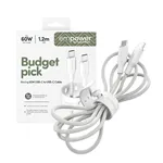 PanzerGlass empower 60W USB-C a USB-C cavo USB 2.0 1.2M bianco