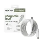 PanzerGlass empower Magnetic 240W USB-C a USB-C 1.5m bianco