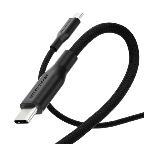 PanzerGlass empower 60W USB-C a USB-C cavo USB 2.0 2M nero