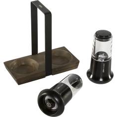 Gefu X-plosion Salz- Pfeffermühl en-Set 11 cm Schwarz 2