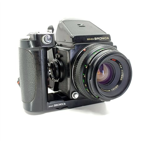 Zenza Bronica ETRs + 75 + 50 +150 + pentaprisma + dorso 669 + flash