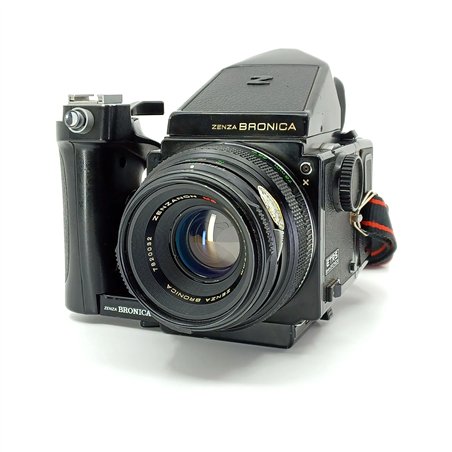 Zenza Bronica ETRs + 75 + 50 +150 + pentaprisma + dorso 669 + flash