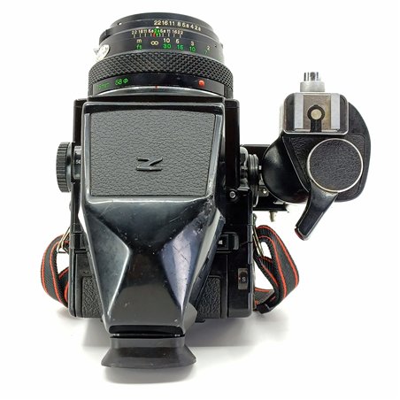 Zenza Bronica ETRs + 75 + 50 +150 + pentaprisma + dorso 669 + flash