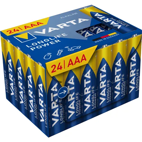 1x24 Varta Longlife Power AAA LR 3 Cube Pack24
