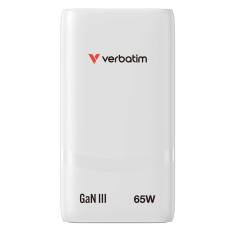 Verbatim Fold n Go GaN Charger 65W 2xUSB C weiß klappb.St.32355 2