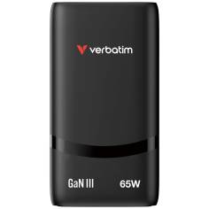 Verbatim Fold n Go GaN Charger 65W 2xUSB C schw.klappb.St.32354 2
