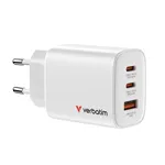 Verbatim Essentials GaN Charger 65W 2xUSB-C/1xUSB-A weiß   32353