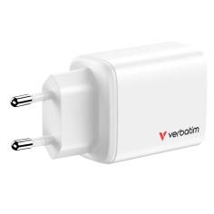 Verbatim Essentials GaN Charger 65W 2xUSB-C/1xUSB-A weiß   32353 2