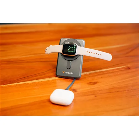 Verbatim Charge´n´Go 2C  5000mAh magn. PB grig.incl.2 cavo 32251