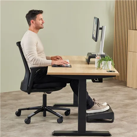 Fellowes Breyta tappetino mouse nero con poggiapolsi