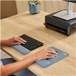 Fellowes Breyta mousepad blu con poggiapolsi