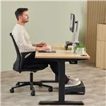 Fellowes Breyta XL tappetino mouse nero con poggiapolsi